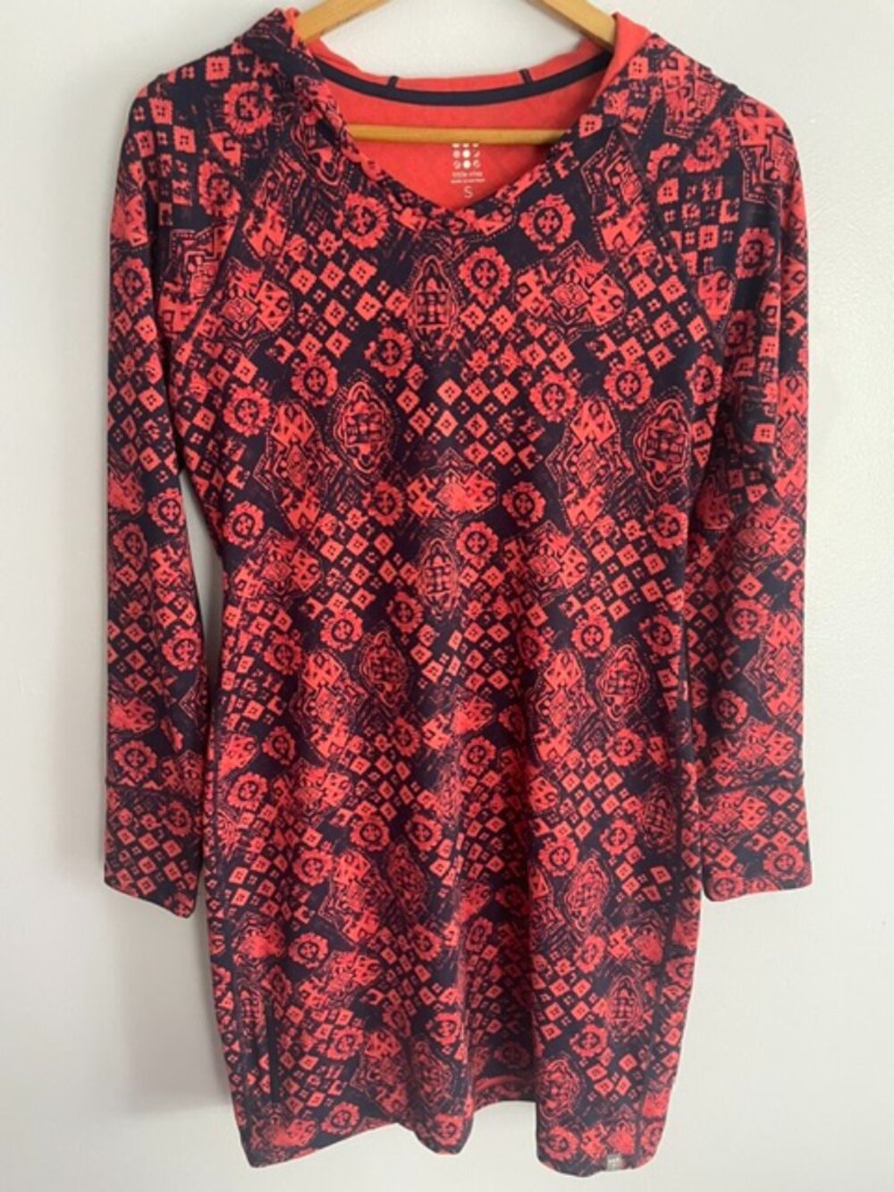 Title Nine, hooded, long sleeve, knee length dress-Size Small